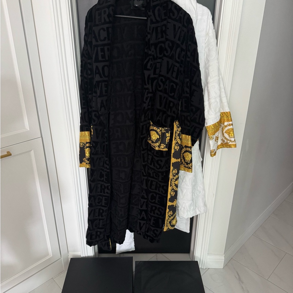 Versace Black Robe L